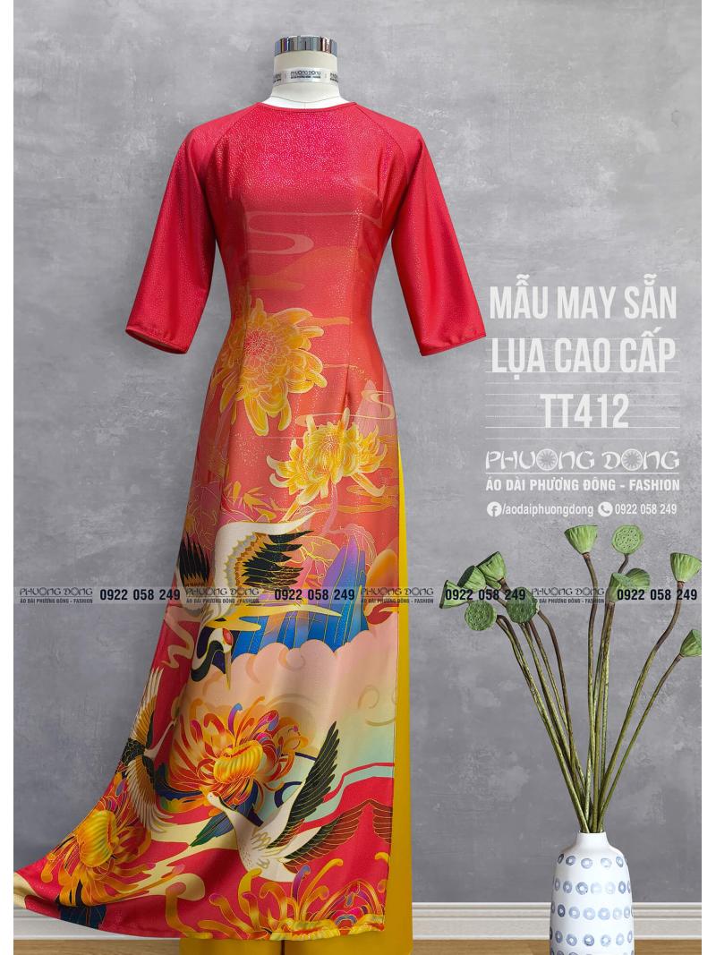 Áo Dài Truyền Thống Lụa Cao Cấp TT412